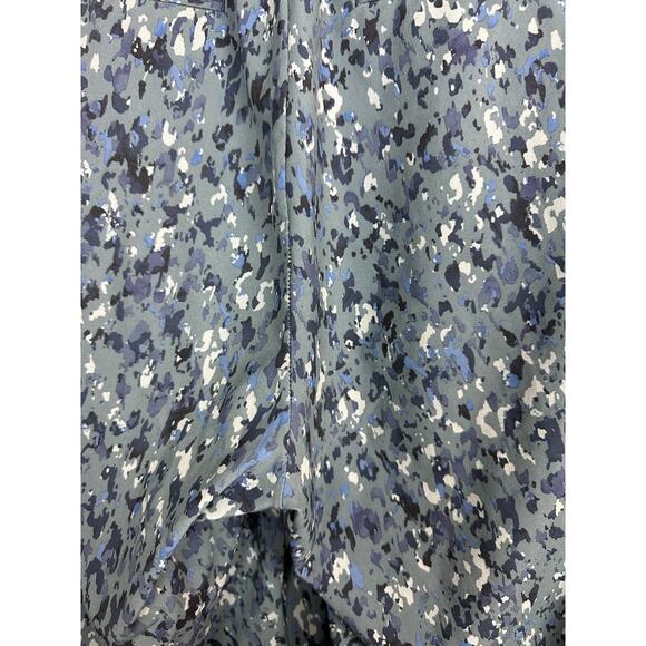 ATHLETA 2 PC Set Bomber Jacket & Wide Leg Crop Pant Navy Leopard Size Large 12 - Picture 15 of 16